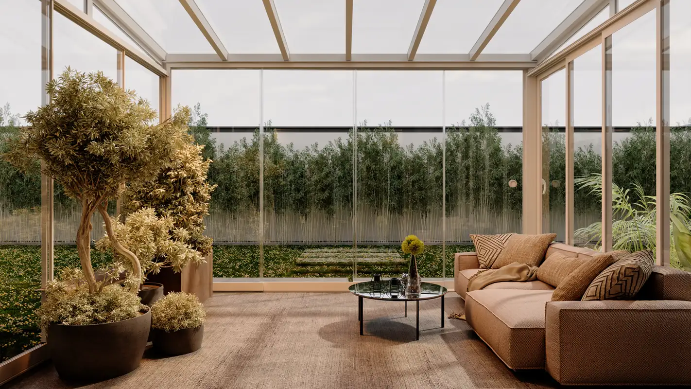 Pier glass system with full 360º degree views